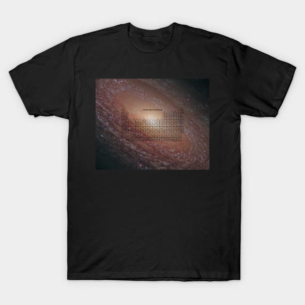 118 Element Galaxy Periodic Table T-Shirt by sciencenotes